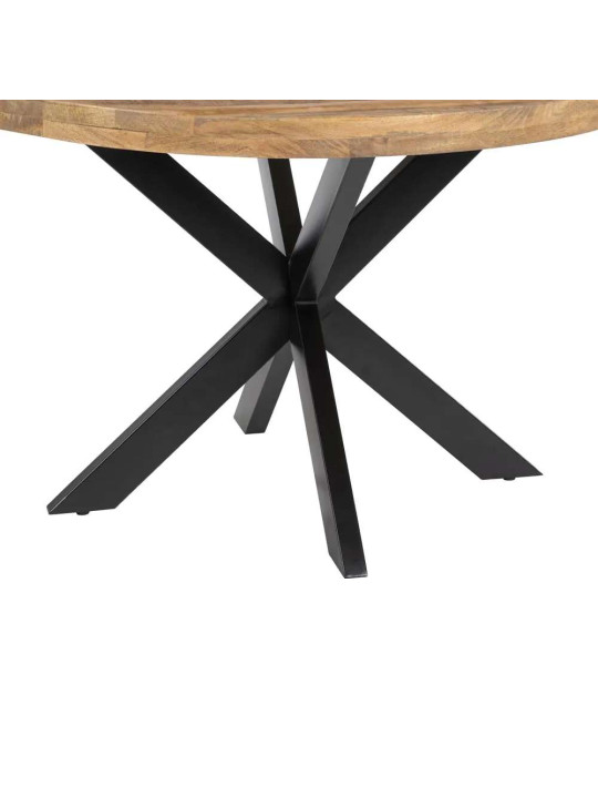 Table à manger diaz industrielle en bois de manguier Table à manger diaz industrielle en bois de manguier
