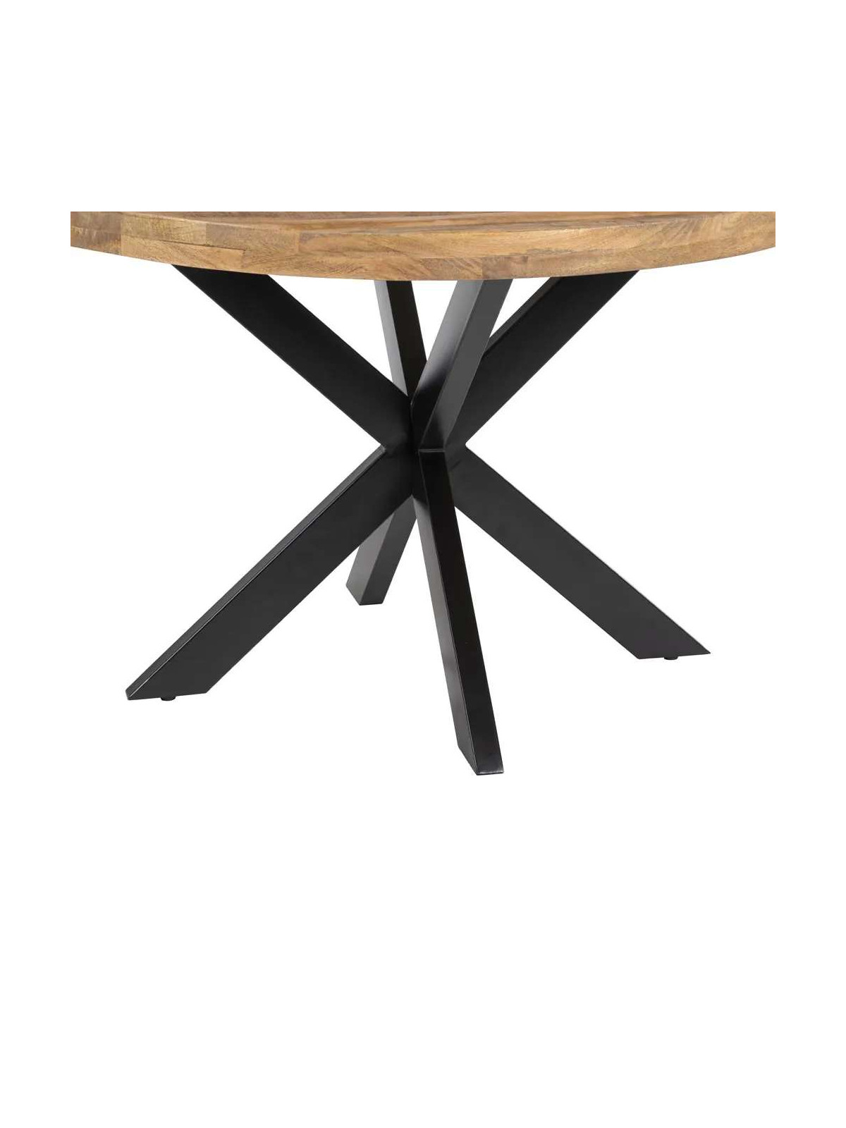 Table à manger diaz industrielle en bois de manguier