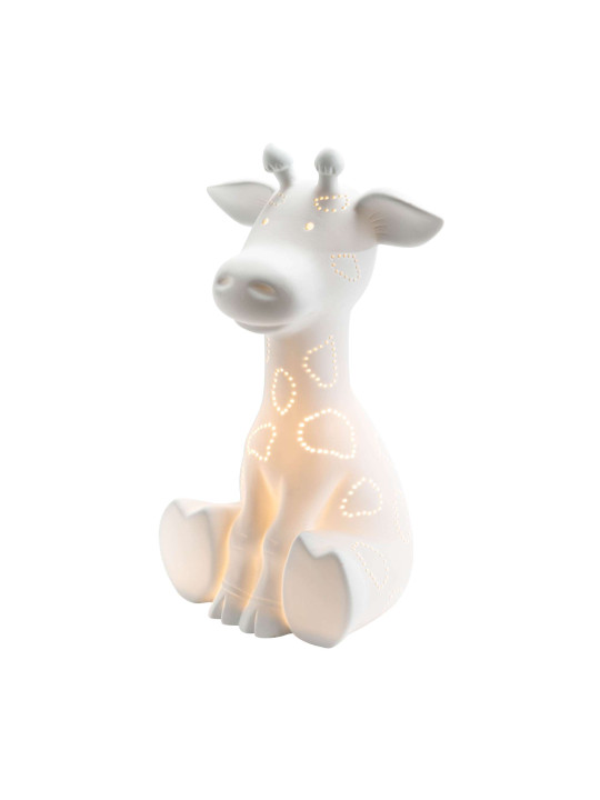 Lampe girafe en porcelaine