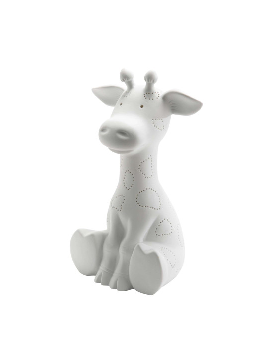 Lampe girafe en porcelaine