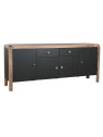 Buffet Atre 4 portes noir et brun