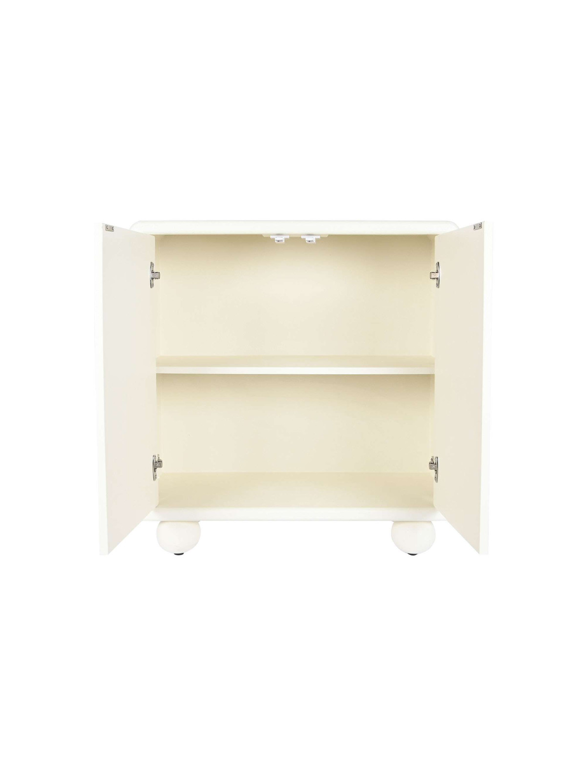 Commode blanche demi cylindre
