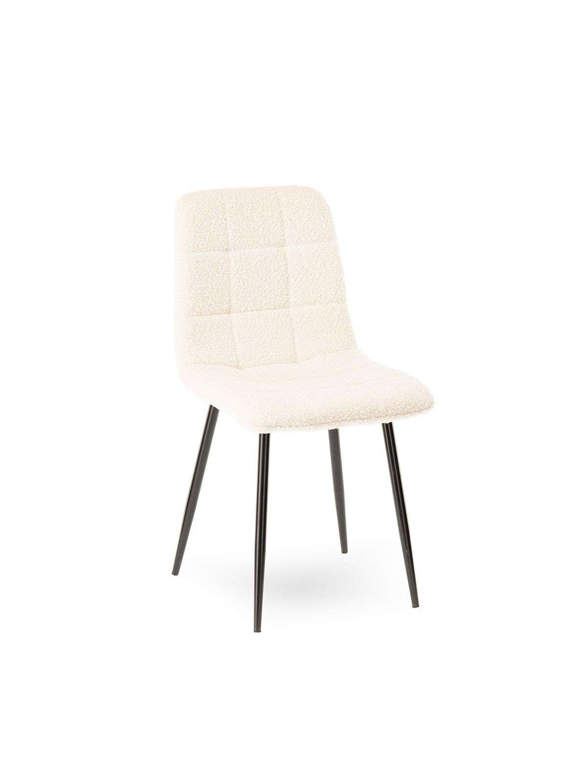 Lot de 2 chaises Manta Bouclette Blanche