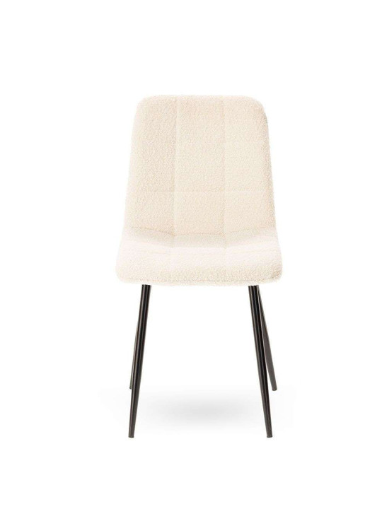 Lot de 2 chaises Manta Bouclette Blanche