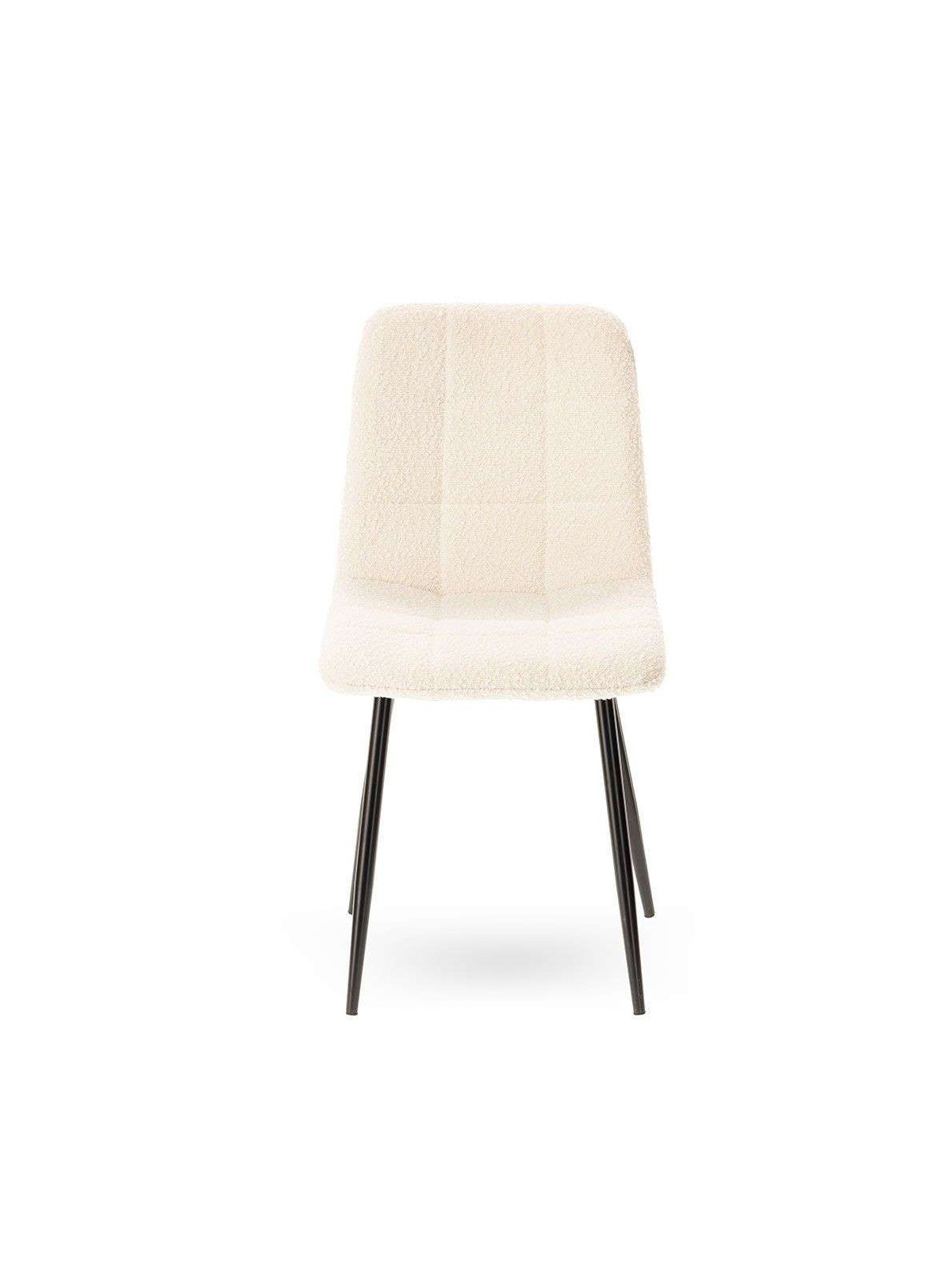 Lot de 2 chaises Manta Bouclette Blanche