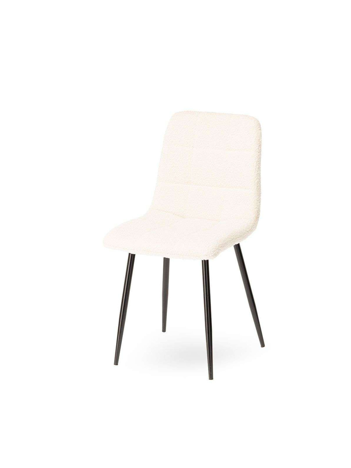 Lot de 2 chaises Manta Bouclette Blanche