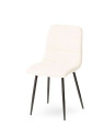 Lot de 2 chaises Manta Bouclette Blanche