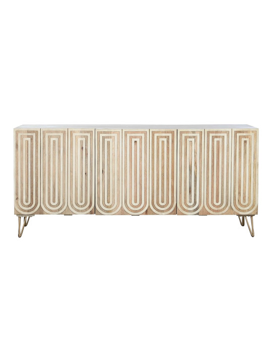 Buffet sculpté en bois blanc Buffet sculpté en bois blanc