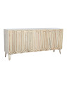 Buffet sculpté en bois blanc