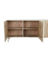 Buffet sculpté en bois blanc