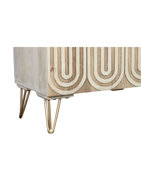 Buffet sculpté en bois blanc Buffet sculpté en bois blanc