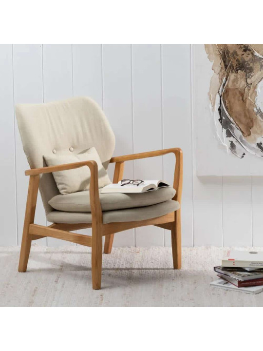 Fauteuil Elfos Beige Fauteuil Elfos Beige