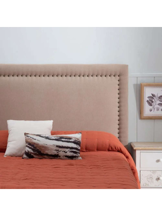 Tête de lit étoffé beige