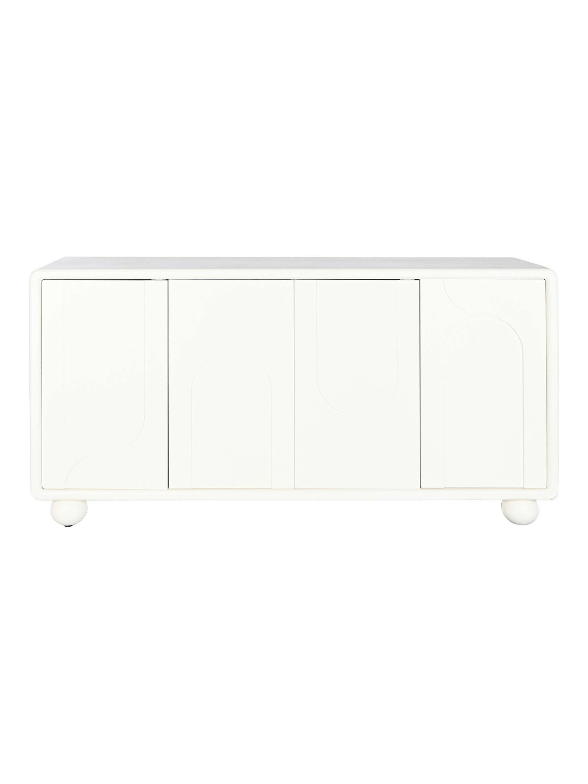 Enfilade blanche demi cylindre