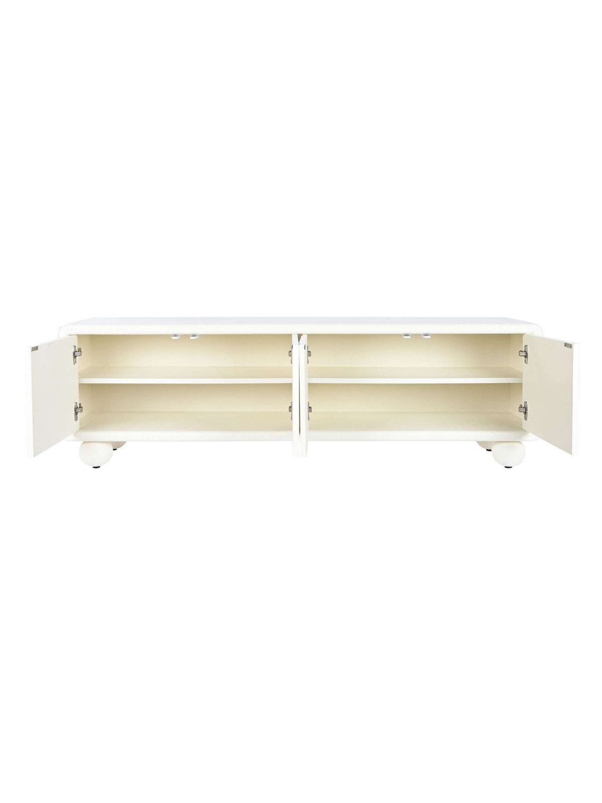 Meuble tv blanc demi cylindre