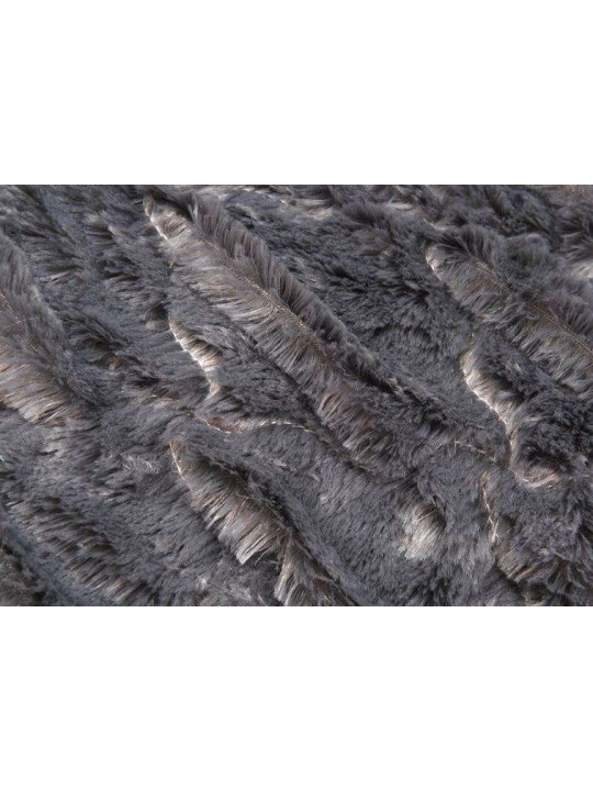 Plaid gris foncé Vague 170*130 cm