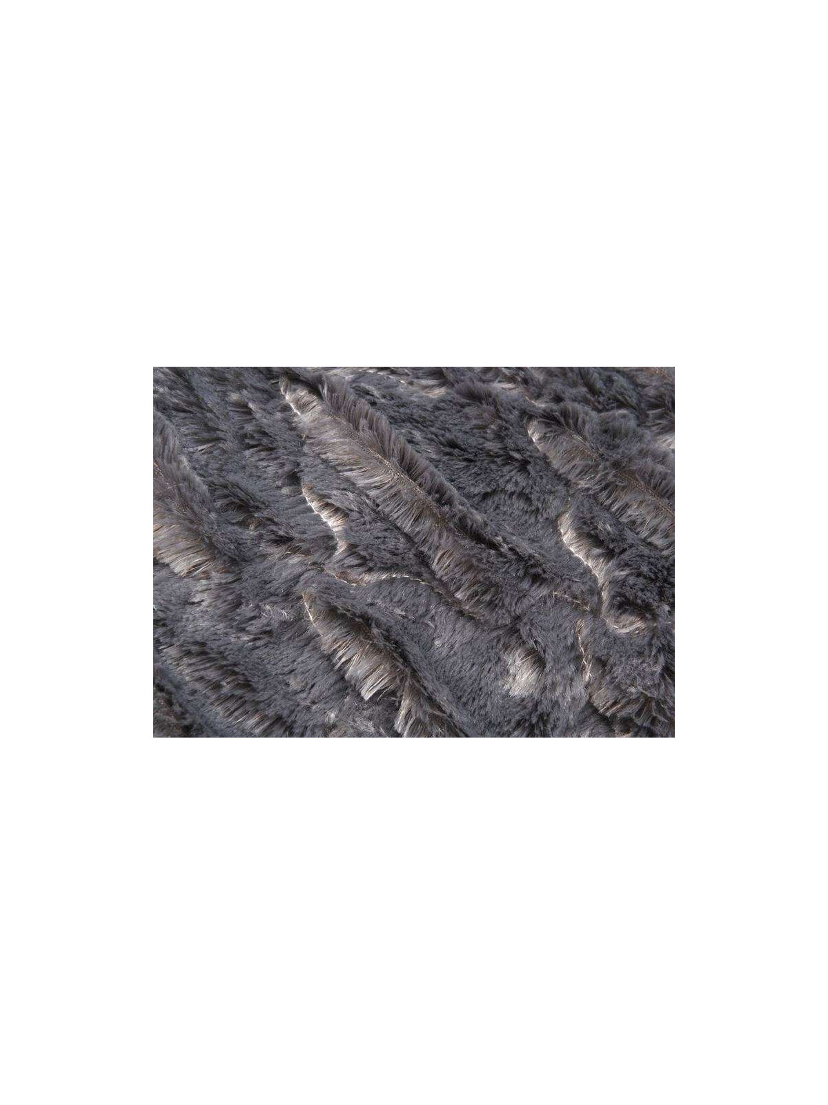 Plaid gris foncé Vague 170*130 cm
