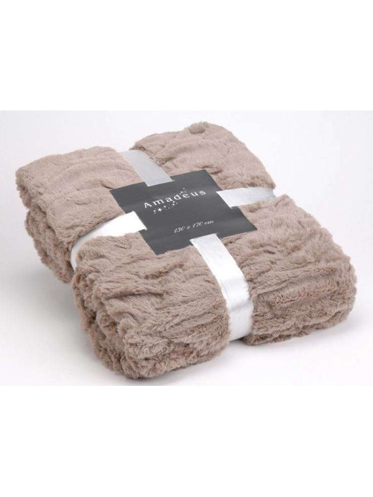 Plaid taupe Vague 170*130 cm