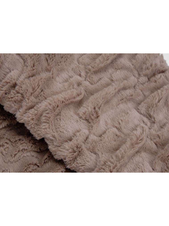 Plaid taupe Vague 170*130 cm