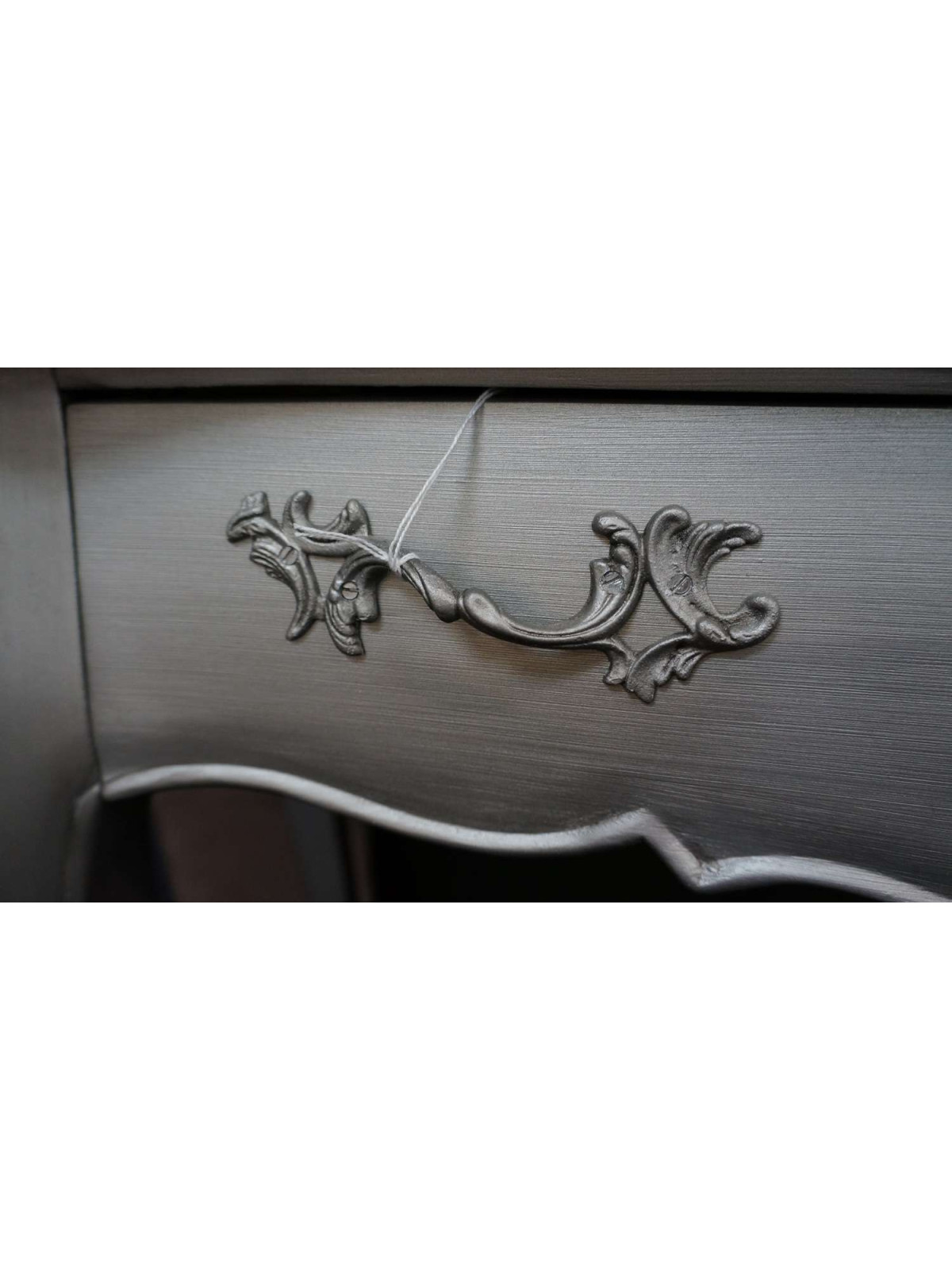 Coiffeuse argentée baroque 