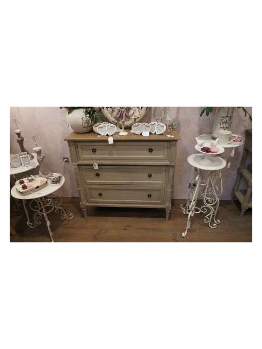 Commode cérusée lin Edouard