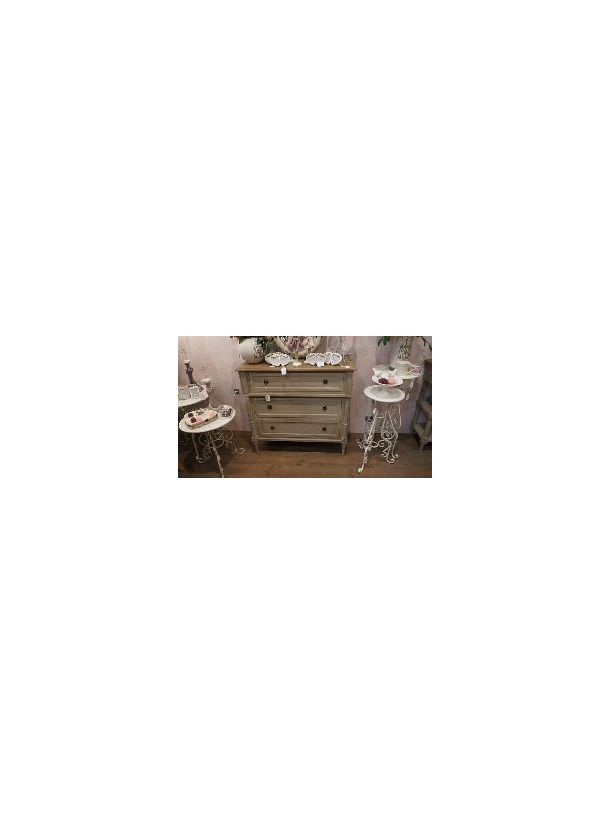 Commode cérusée lin Edouard