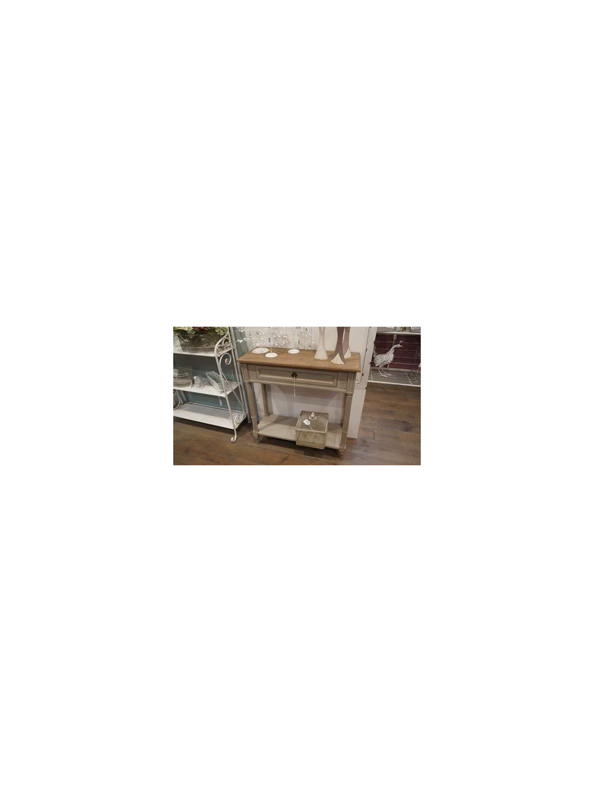 Console en bois lin et chêne
