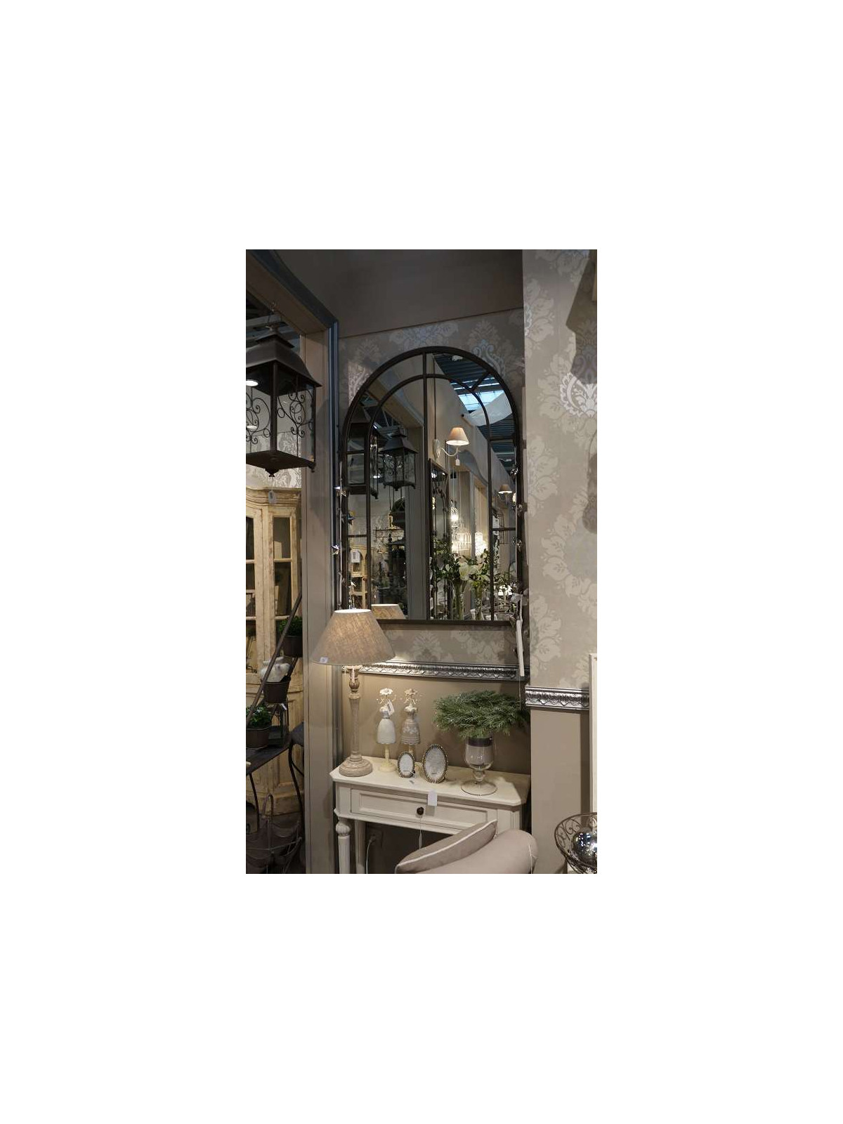 Console blanche patinée Leonie