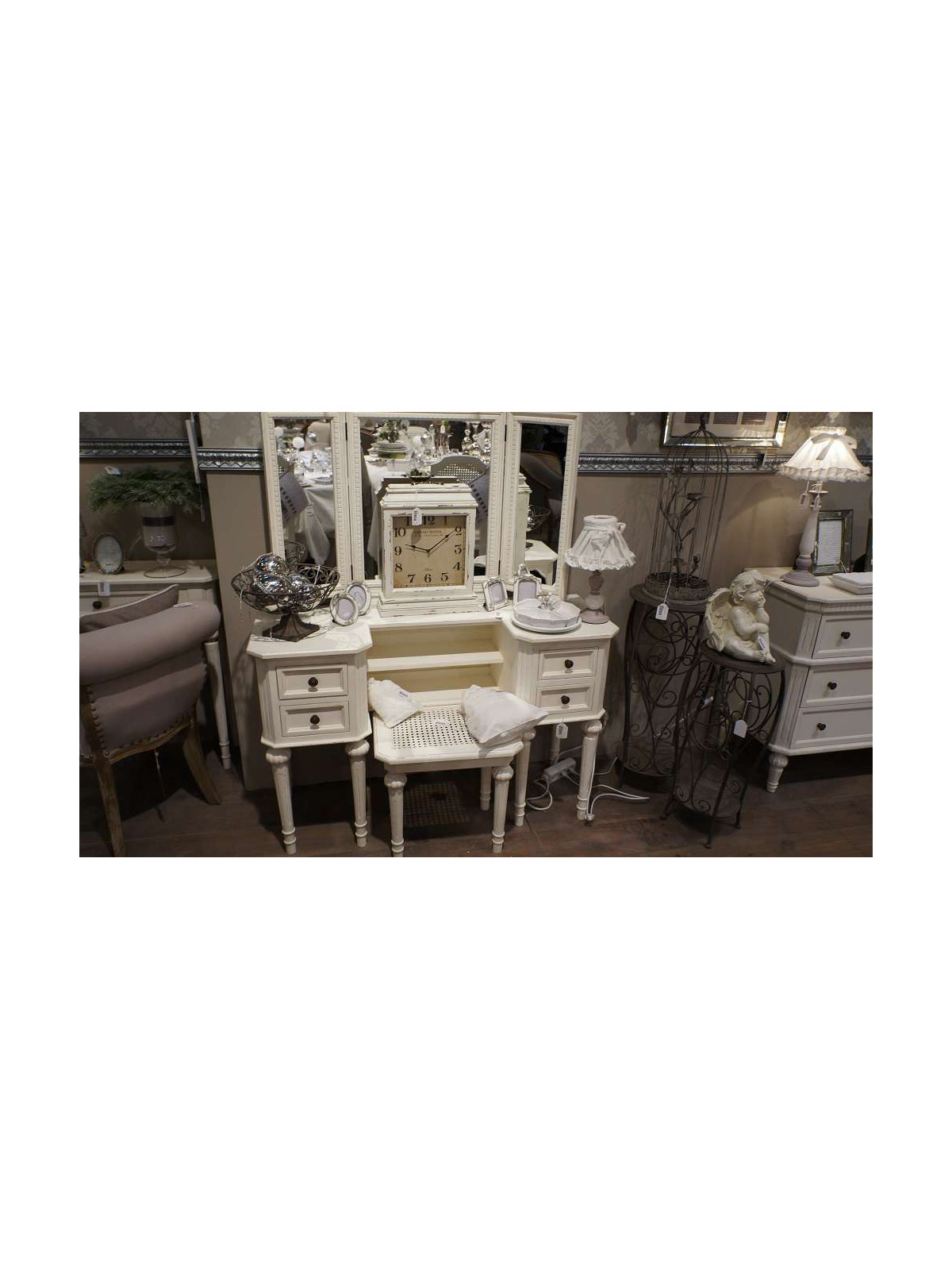 Coiffeuse bois blanc ou Bureau féminin
