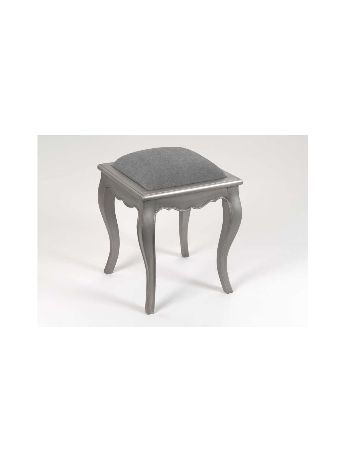 Tabouret de coiffeuse gris gustavien 
