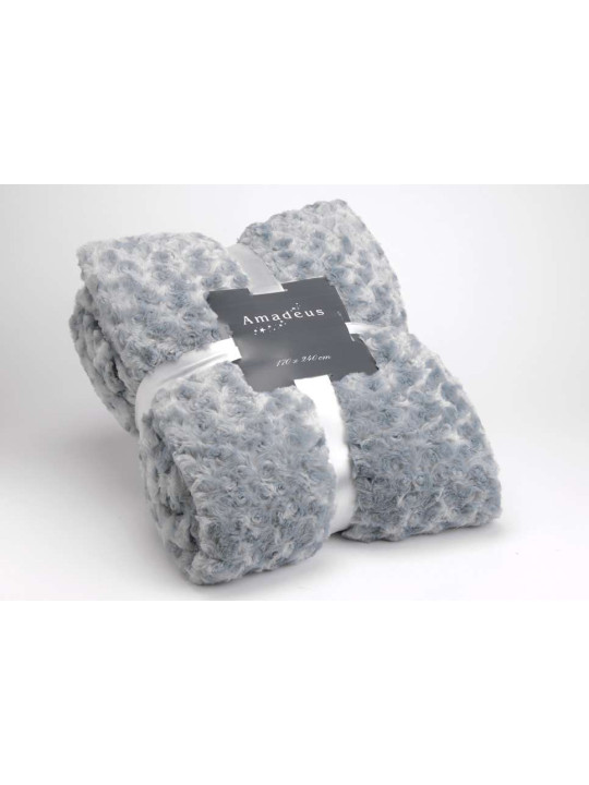 Plaid Amadeus gris bleuté 240*170 Plaid Amadeus gris bleuté 240*170