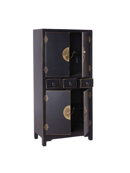 Armoire noire 4 portes Chine