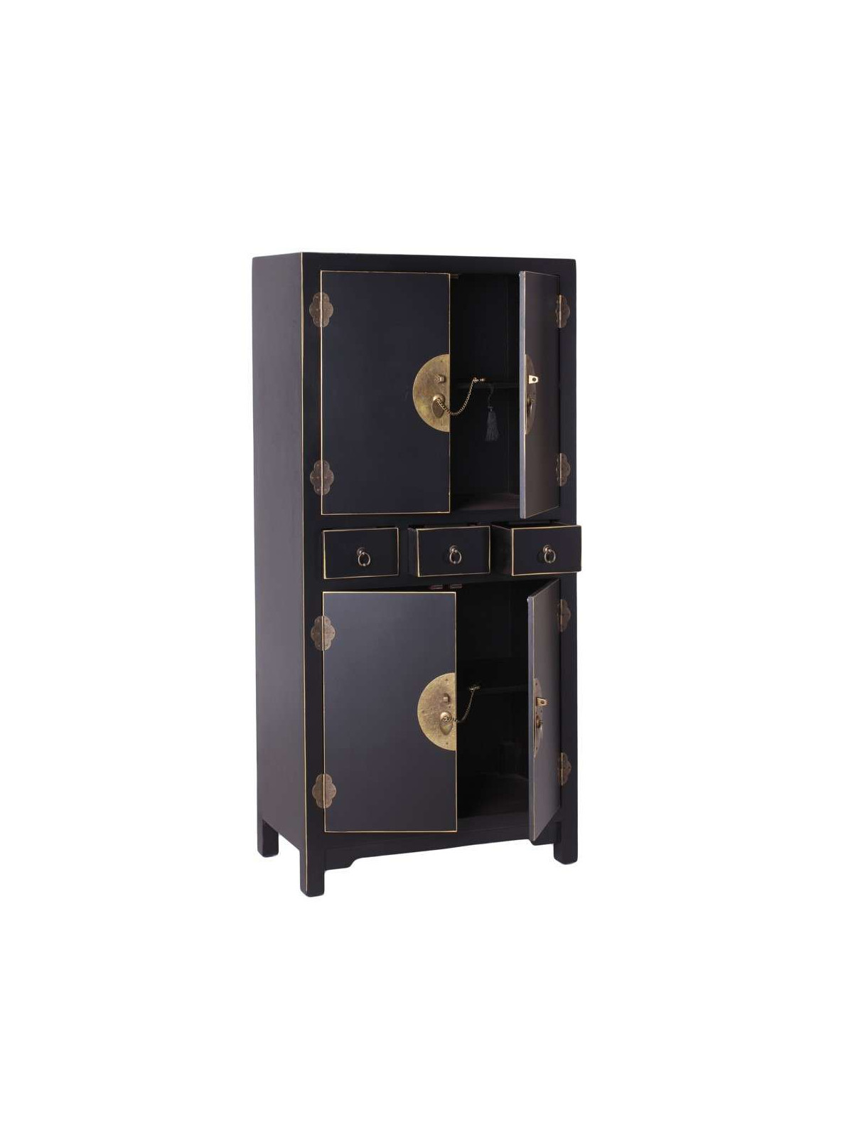 Armoire noire 4 portes Chine